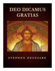 Deo Dicamus Gratias SATB choral sheet music cover Thumbnail